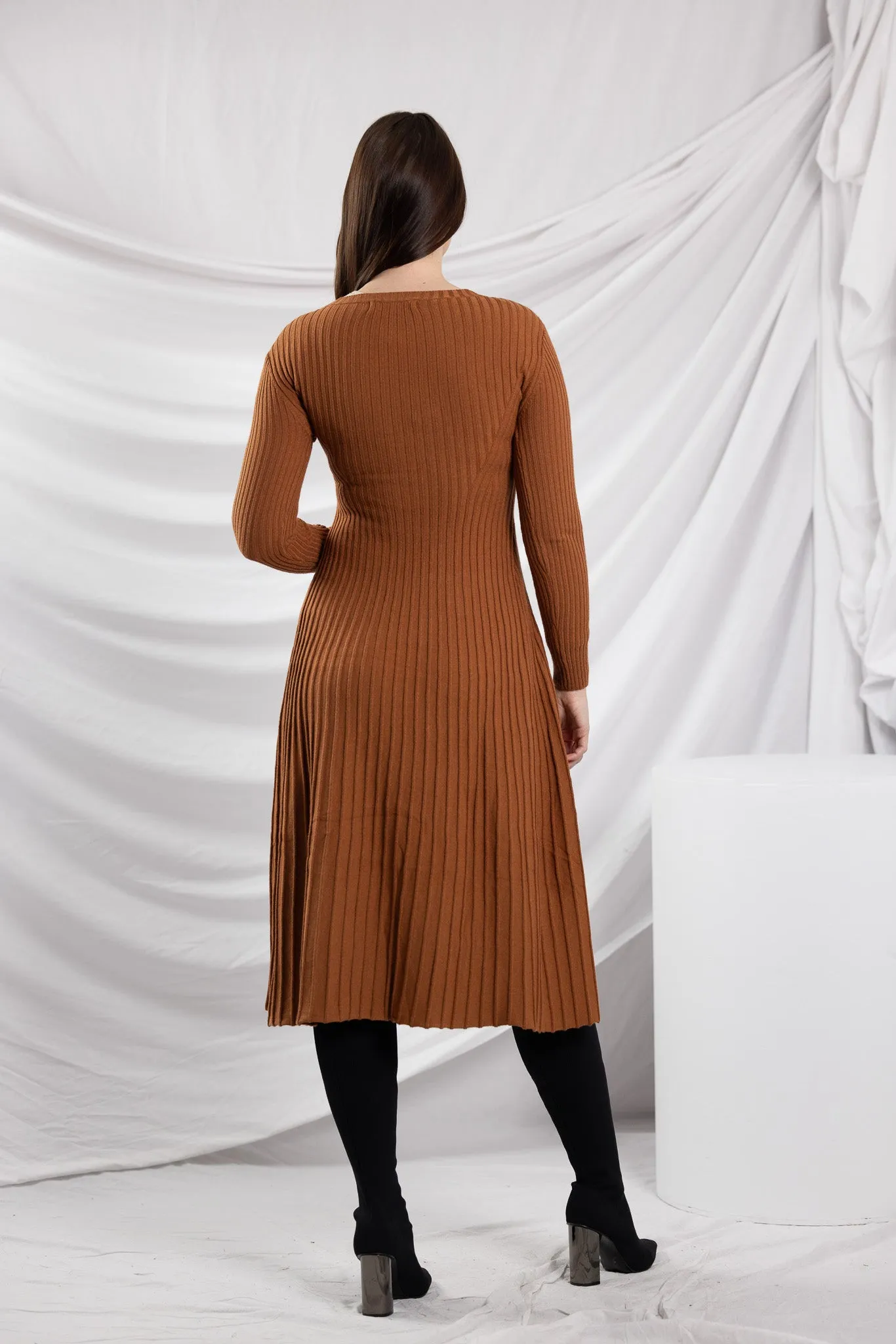 Knit Pleat Sally Dress