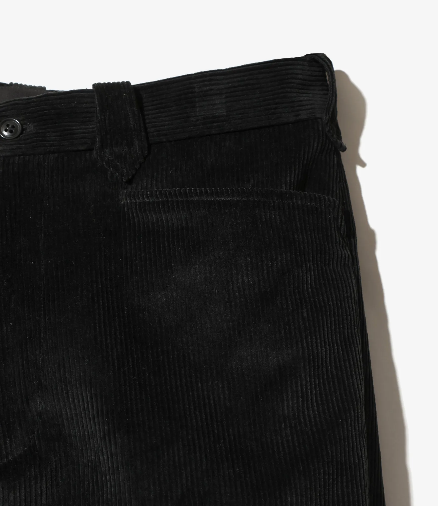 L Pocket Trouser - Black - 8W Corduroy