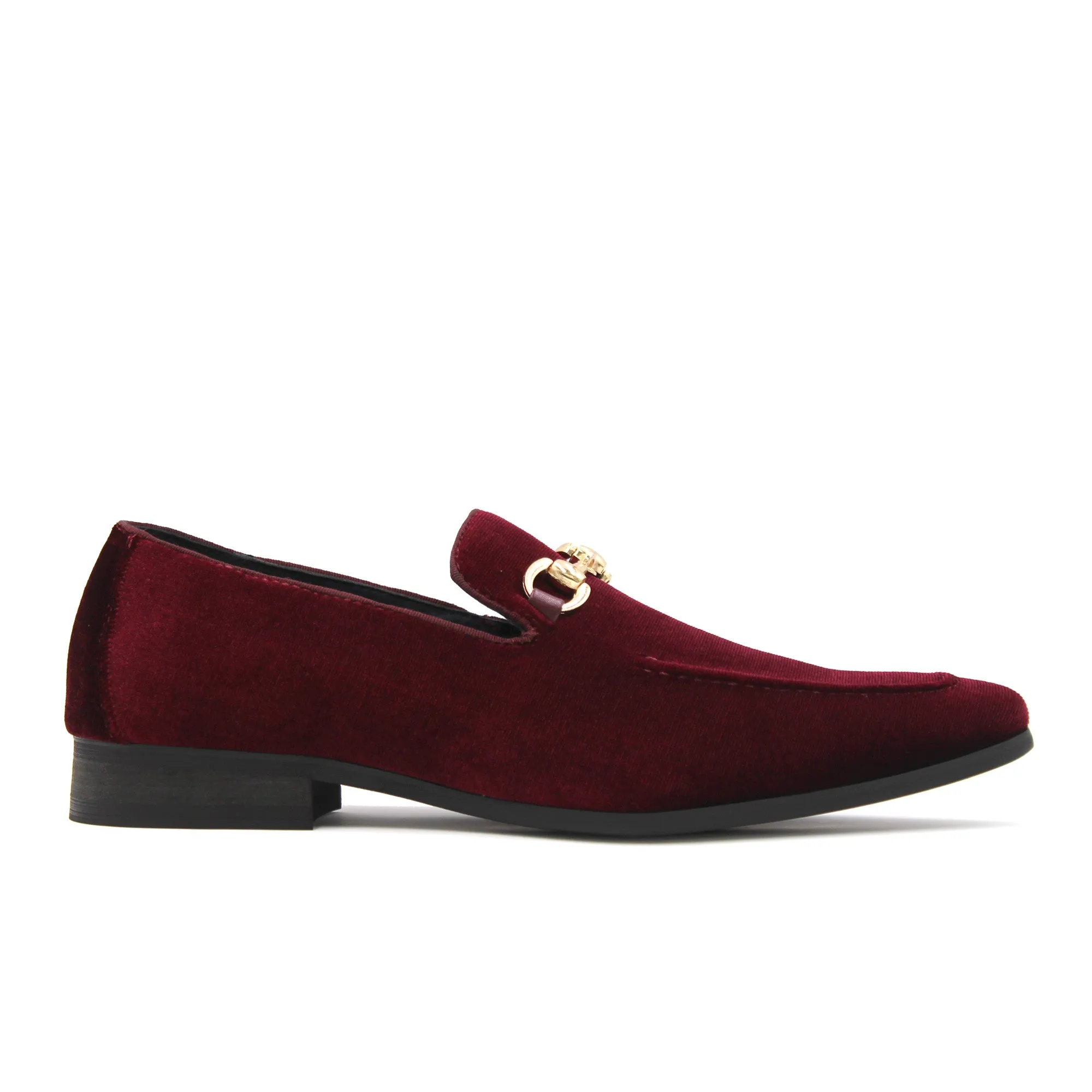 LA MILANO,CAP TOE-SLIP ON-SHOES-A11888-BURGUNDY