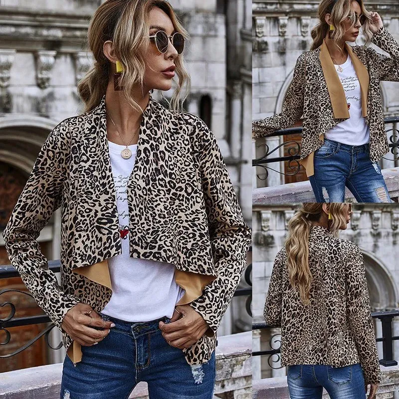 Leopard Print Jacket Women