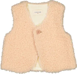 LL Vava Cream Furry Vest