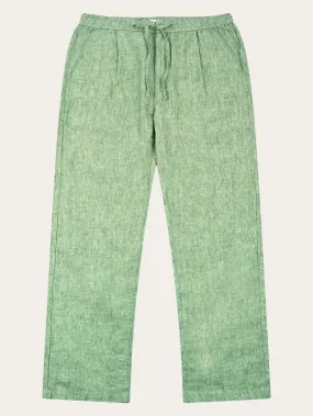 Loose linen pant - Shale Green