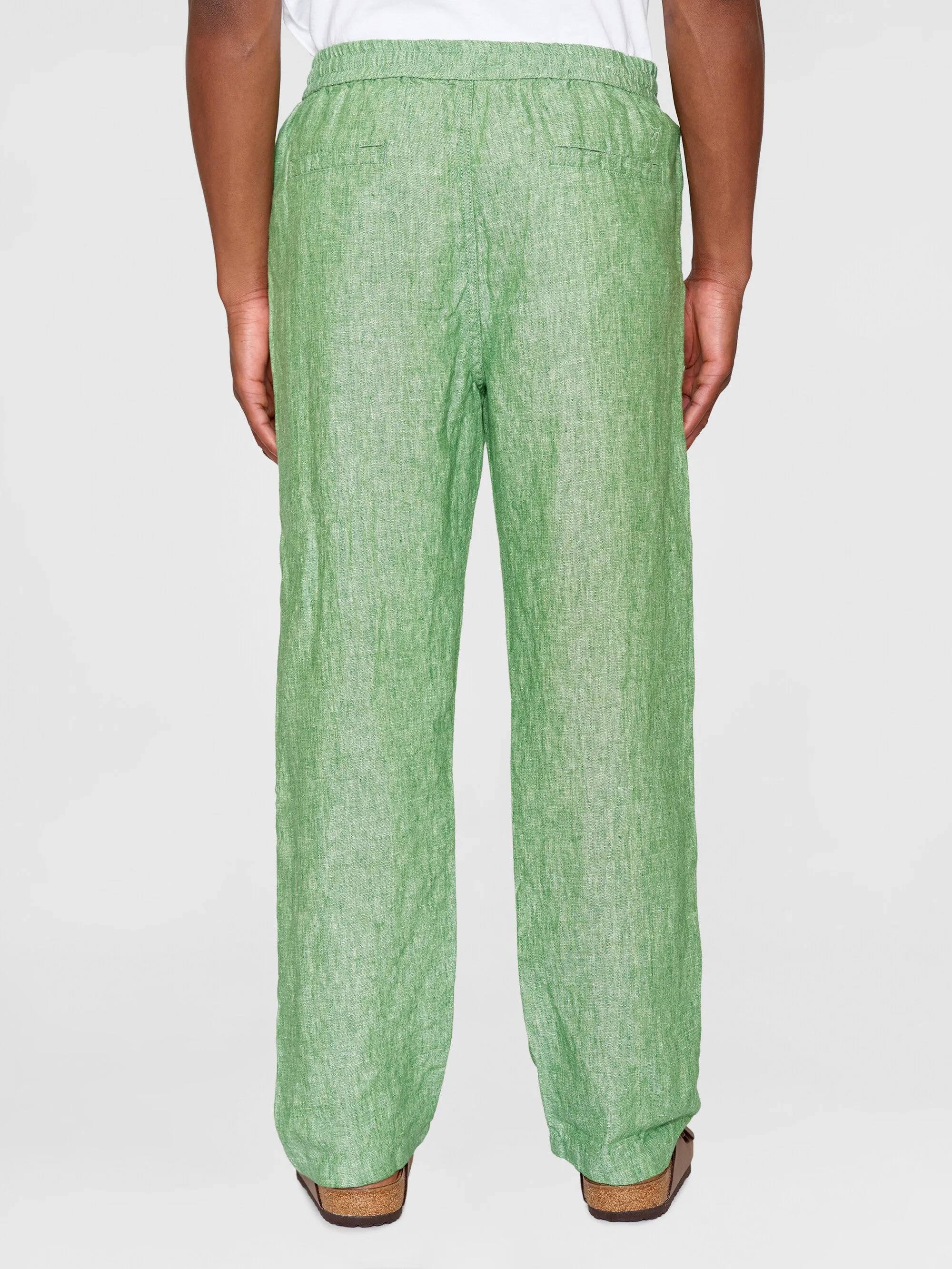 Loose linen pant - Shale Green