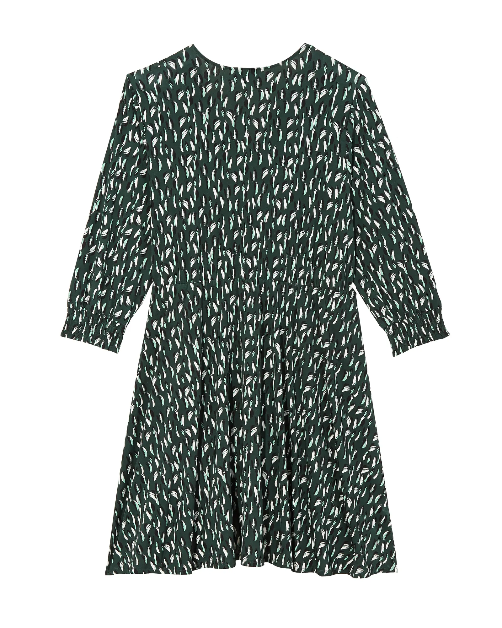 Madison Faux Wrap Dress | Forest Green