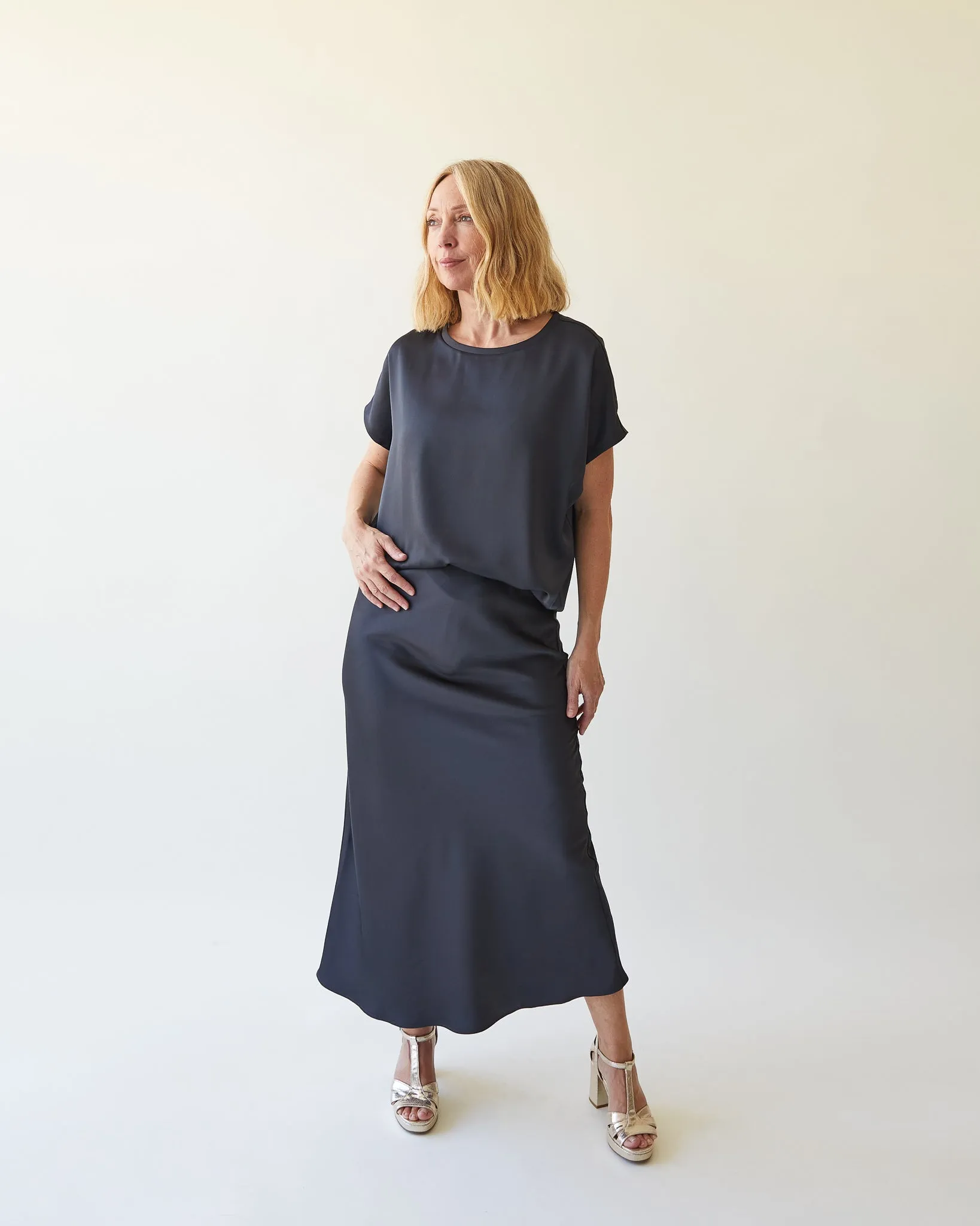 Maeve Skirt Gun Metal