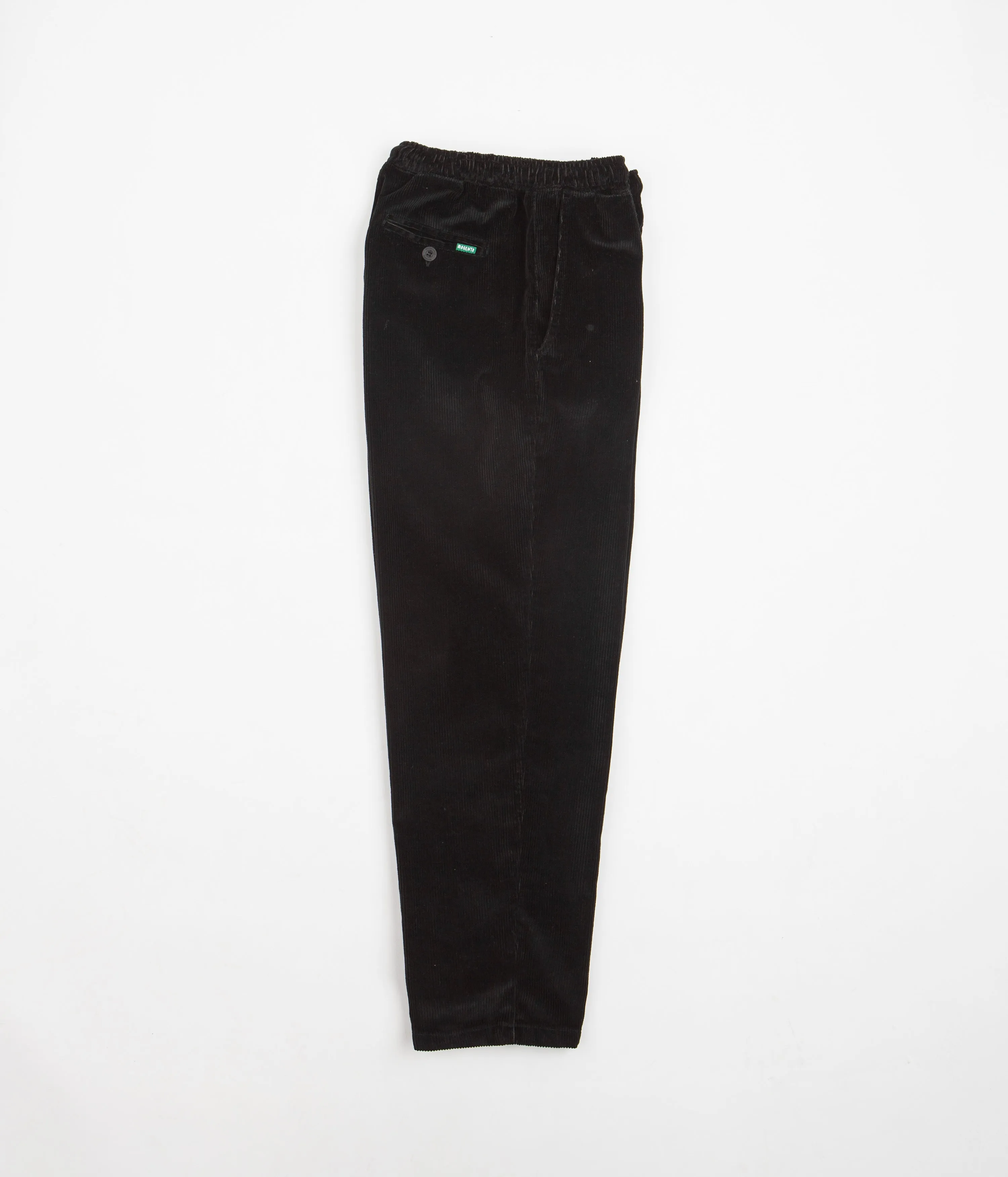 Magenta Loose Cord Pants - Black