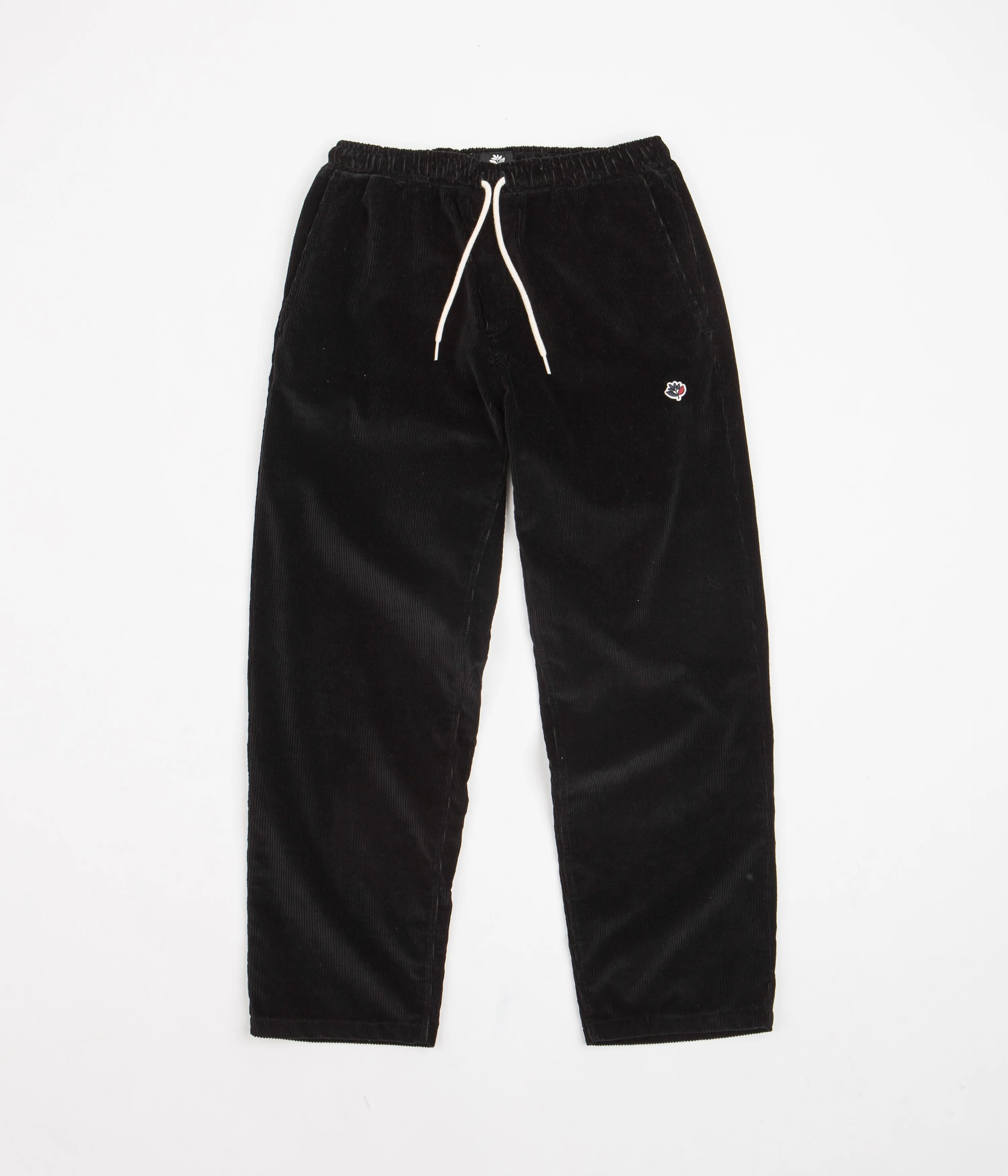 Magenta Loose Cord Pants - Black