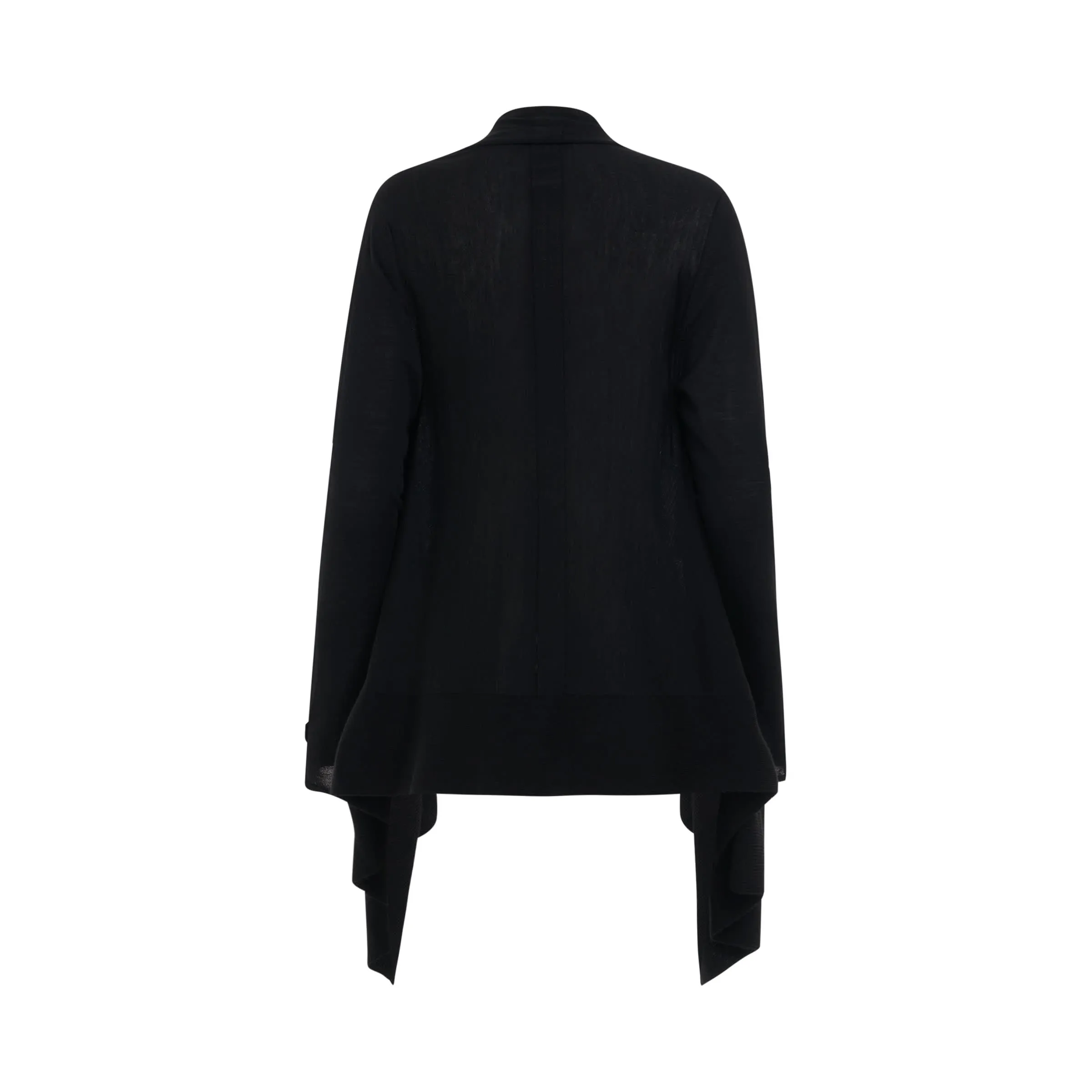 Medium Wrap Cape Knit Cardigan in Black