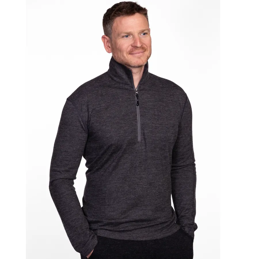 Men's Alpaca Base Layer Quarter Zip