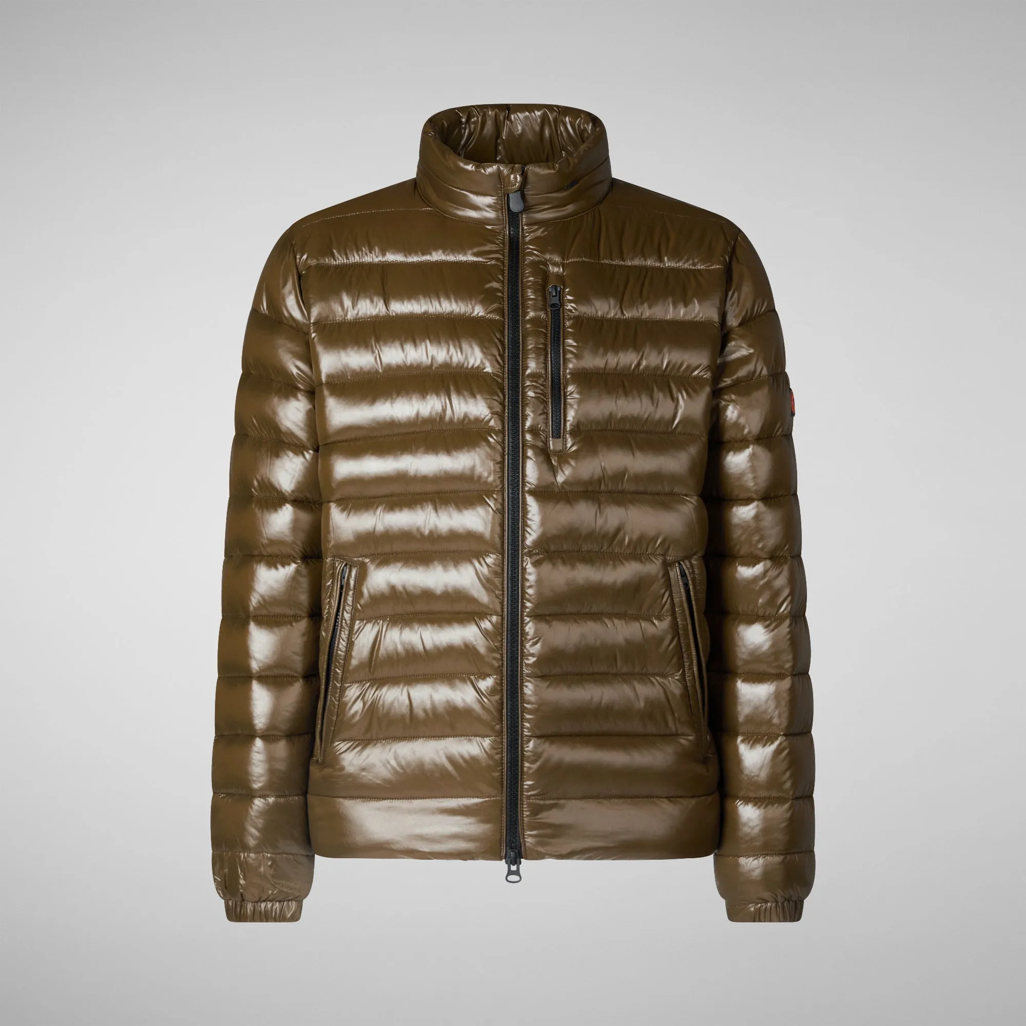 Men's  animal free Puffer jacket Holden in bark green