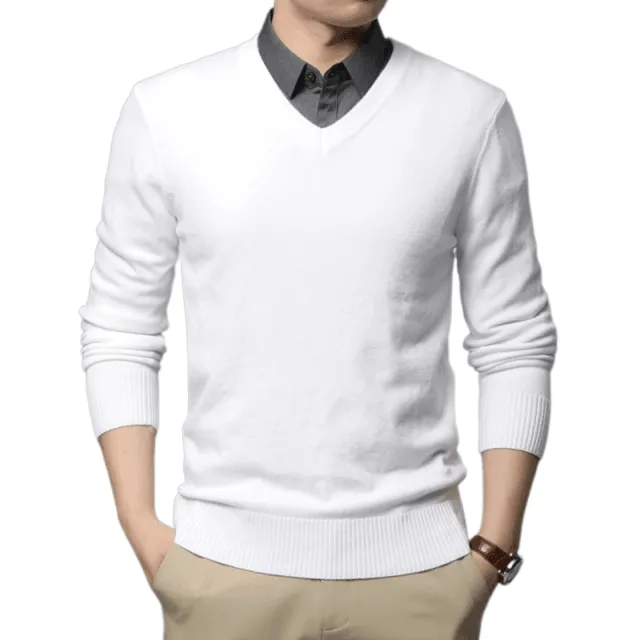 Men's High Quality V Neck Pullover