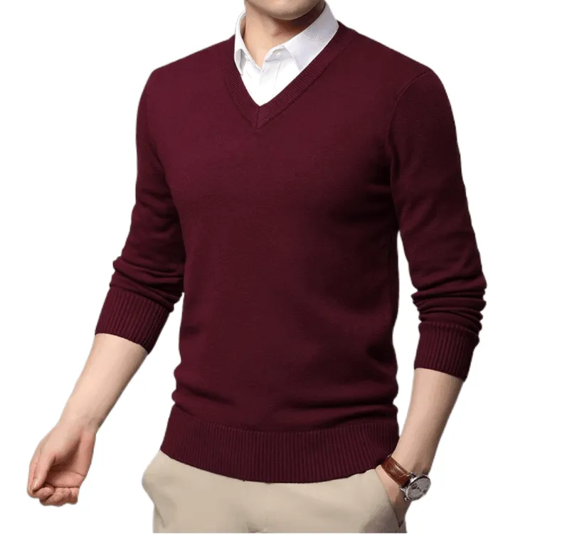 Men's High Quality V Neck Pullover