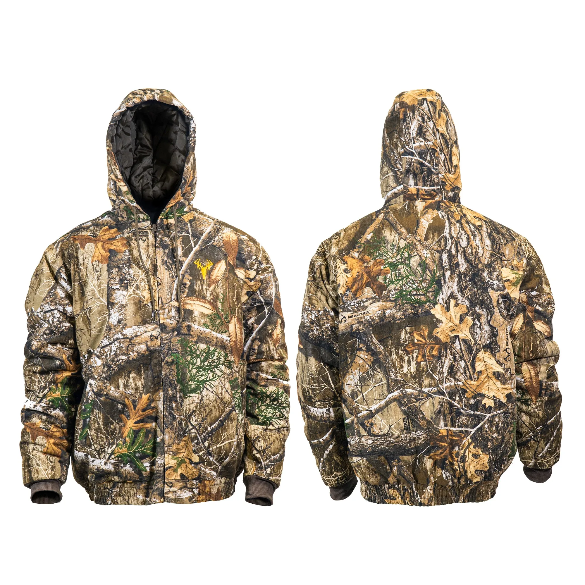 Men's Insulated Twill Camo Hunting Jacket