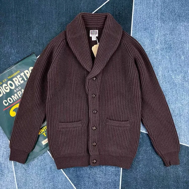 Men's Shawl Collar Cardigan