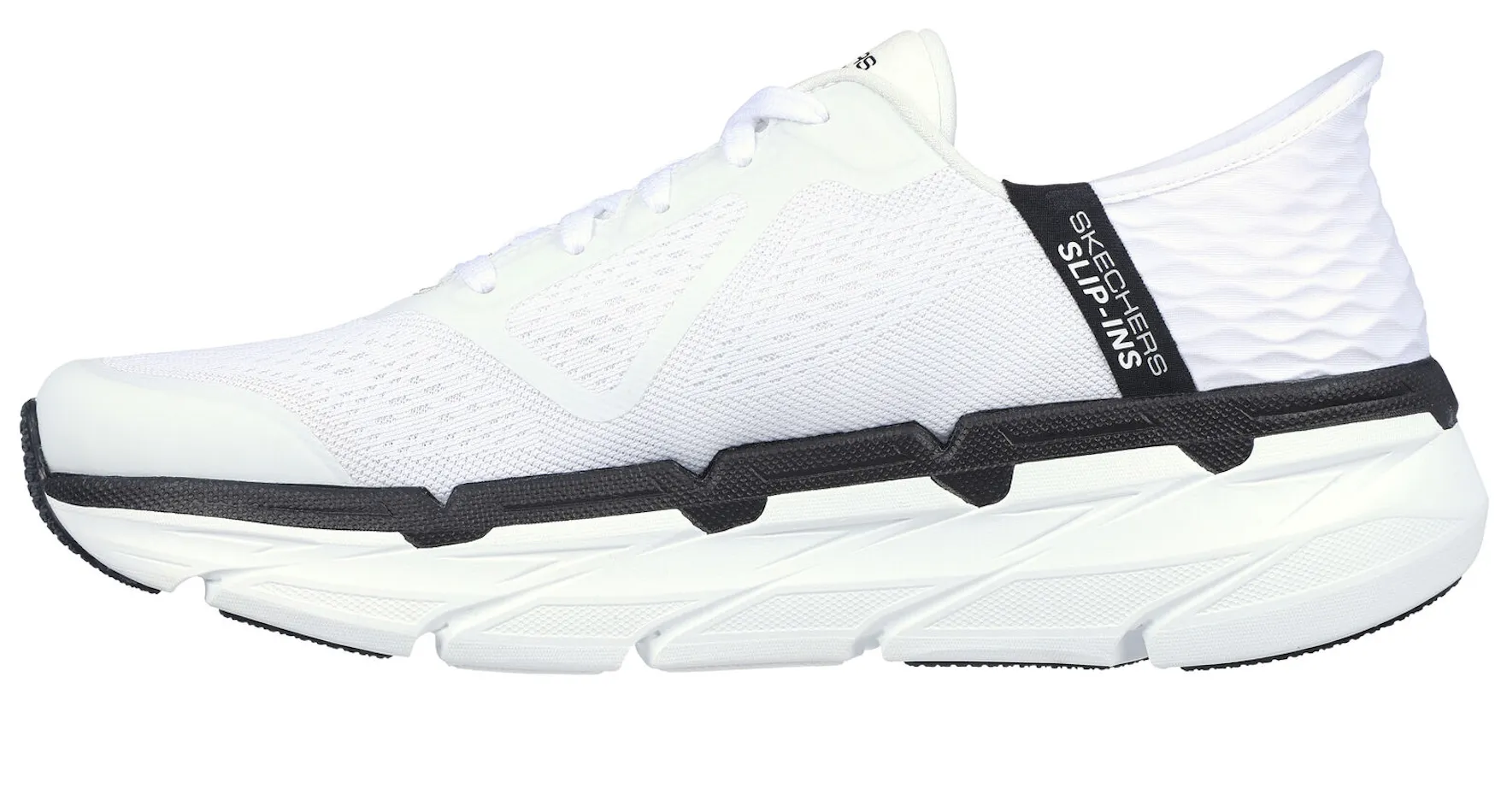 MEN'S SKECHERS SLIP-INS MAX CUSHIONING PREMIER ASCENDANT | WHITE / BLACK