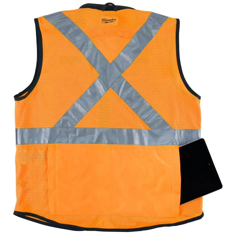 Milwaukee 48-73-5093 High Visibility Orange Performance Safety Vest - XXL/XXXL (CSA)