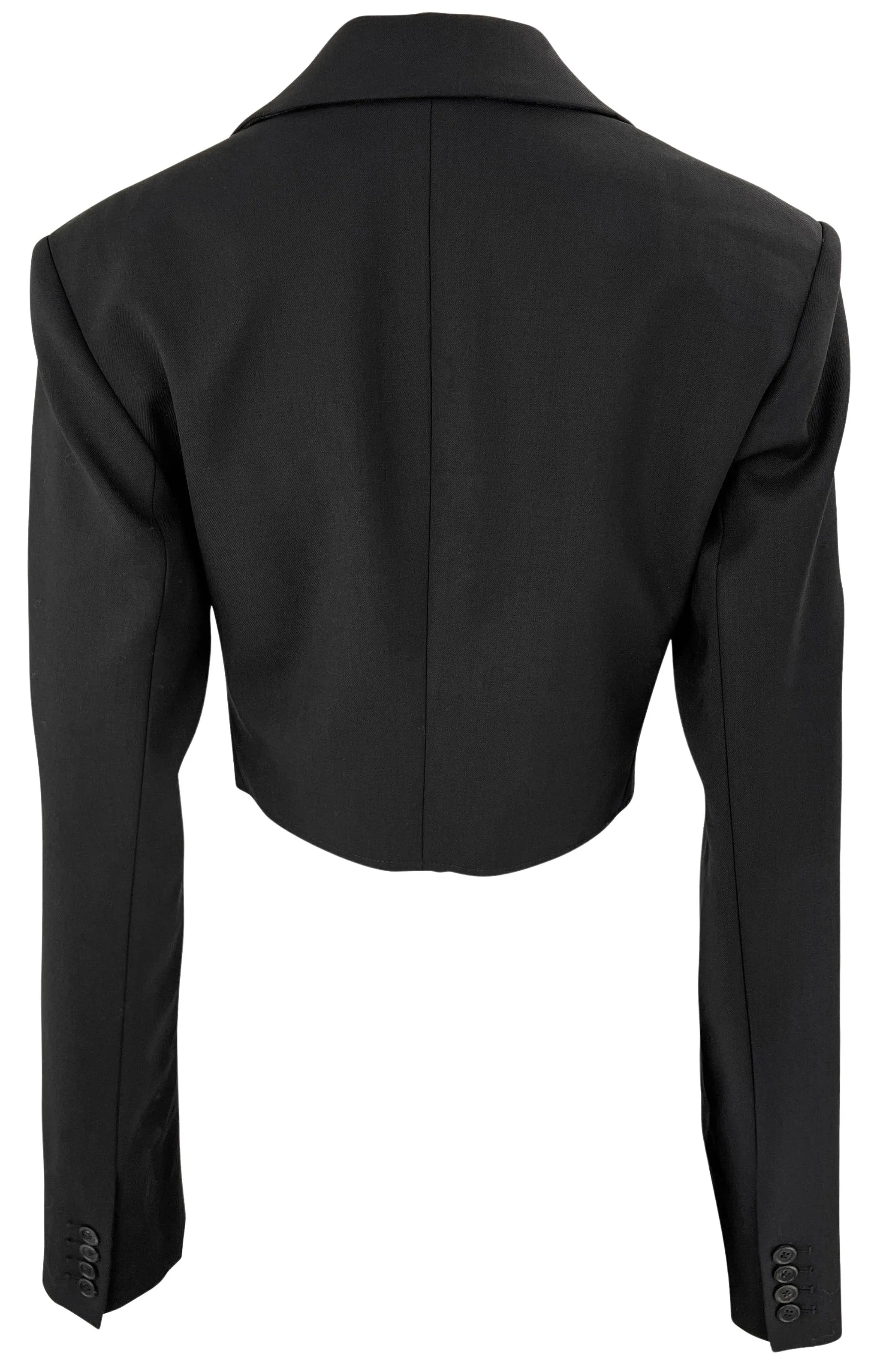 Monse Cropped Slashed Jacket in Black