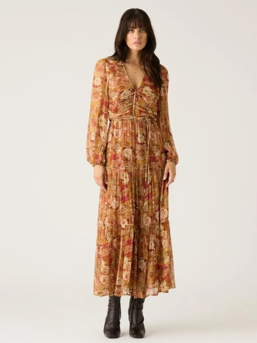 Morgan Print Midi Dress