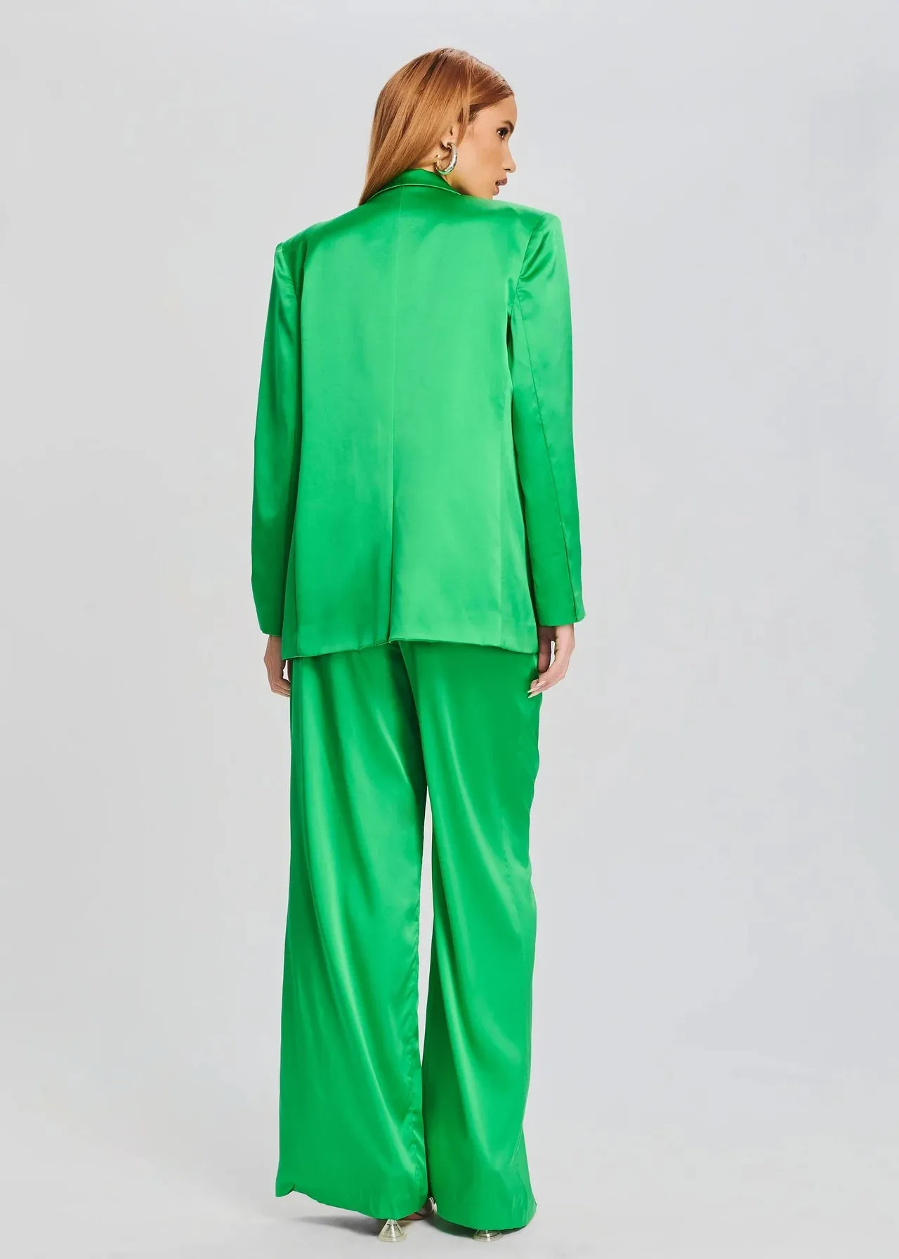 Motlee Silk Blazer - Kelly Green