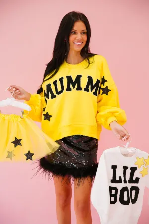 MUMMY YELLOW PULLOVER