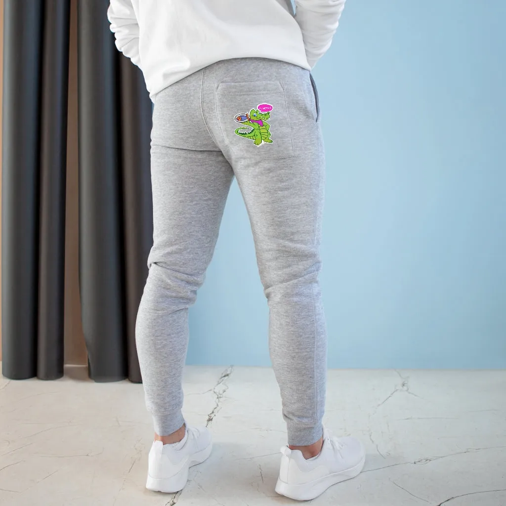 Munchies the Crocodile Premium Fleece Joggers