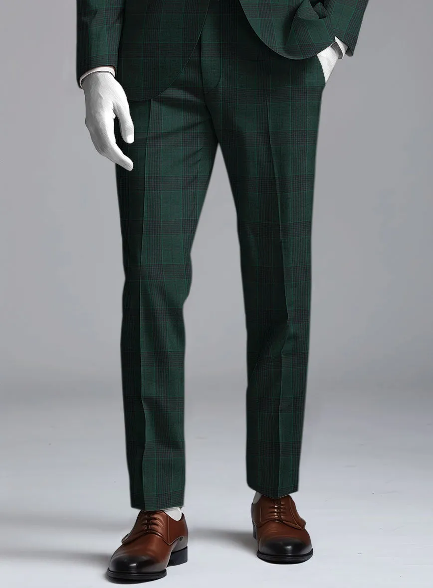 Napolean Devon Check Green Wool Pants