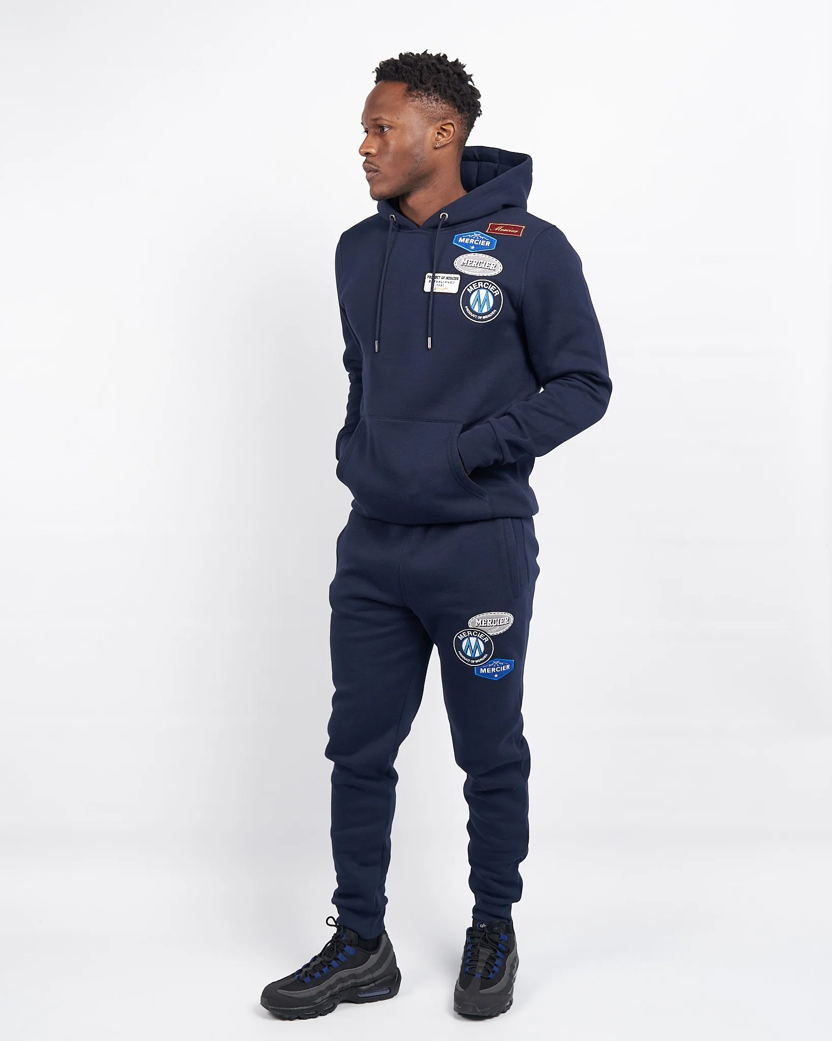 Navy Mercier OG badge joggers