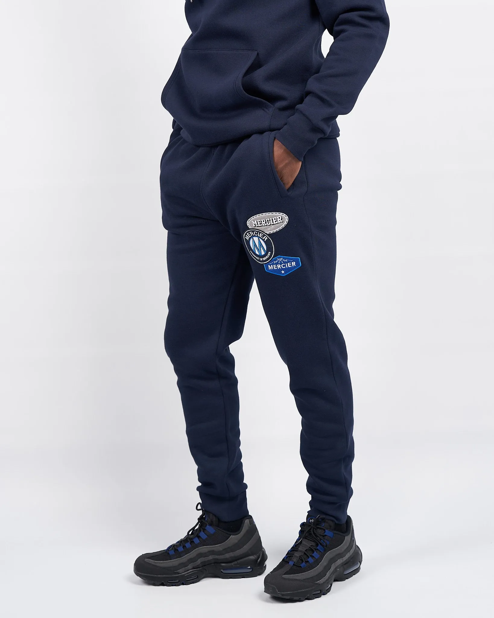 Navy Mercier OG badge joggers