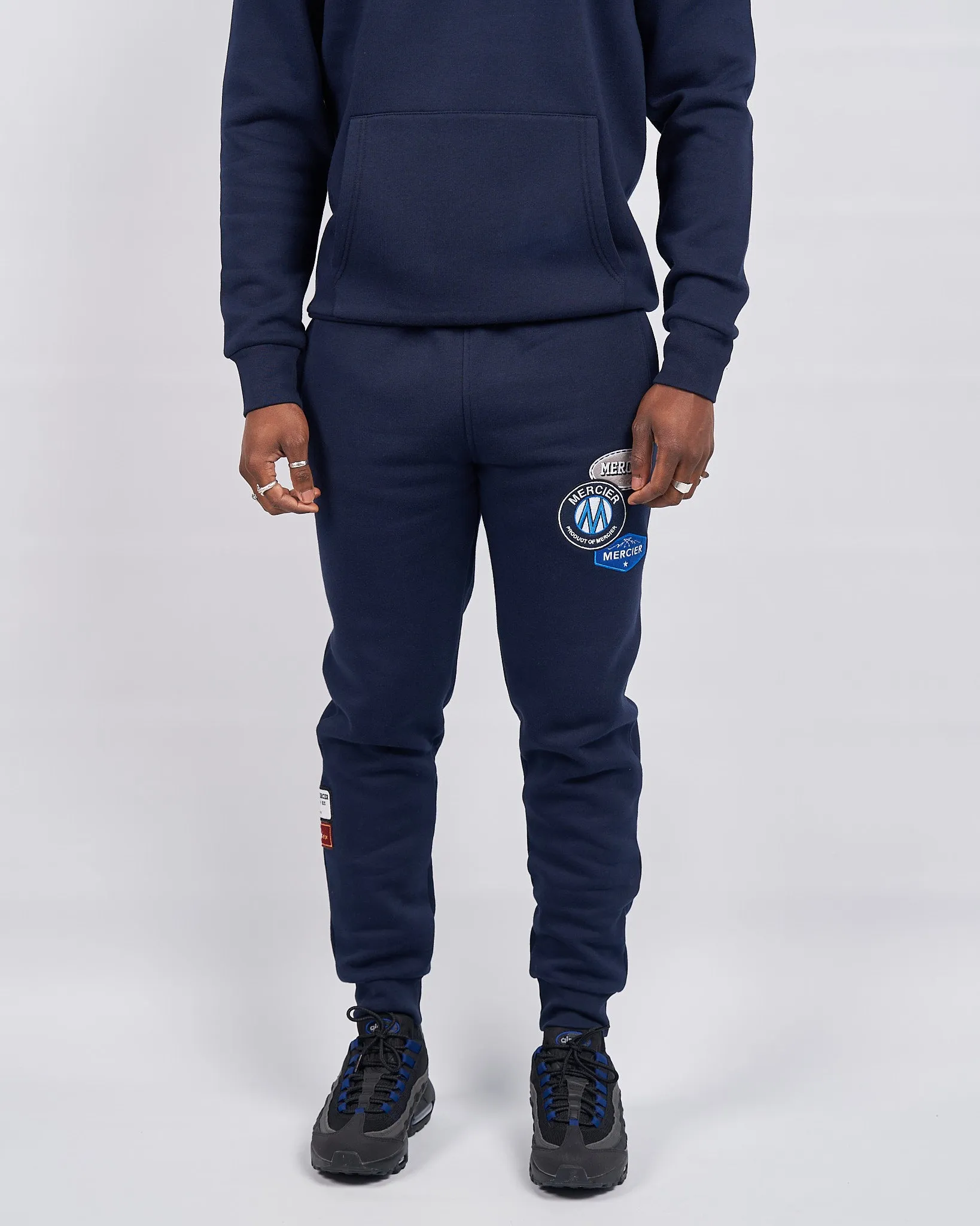 Navy Mercier OG badge joggers