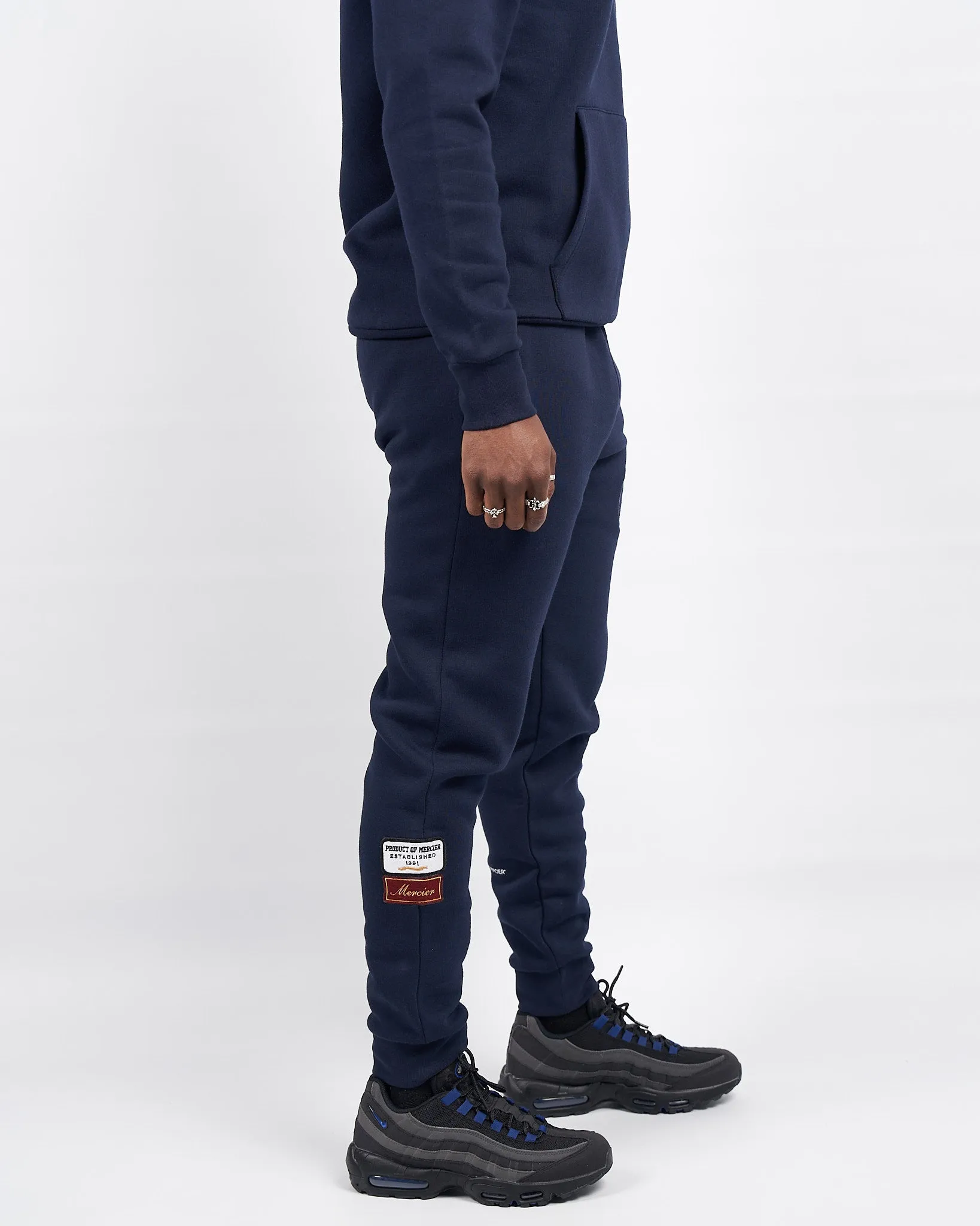 Navy Mercier OG badge joggers