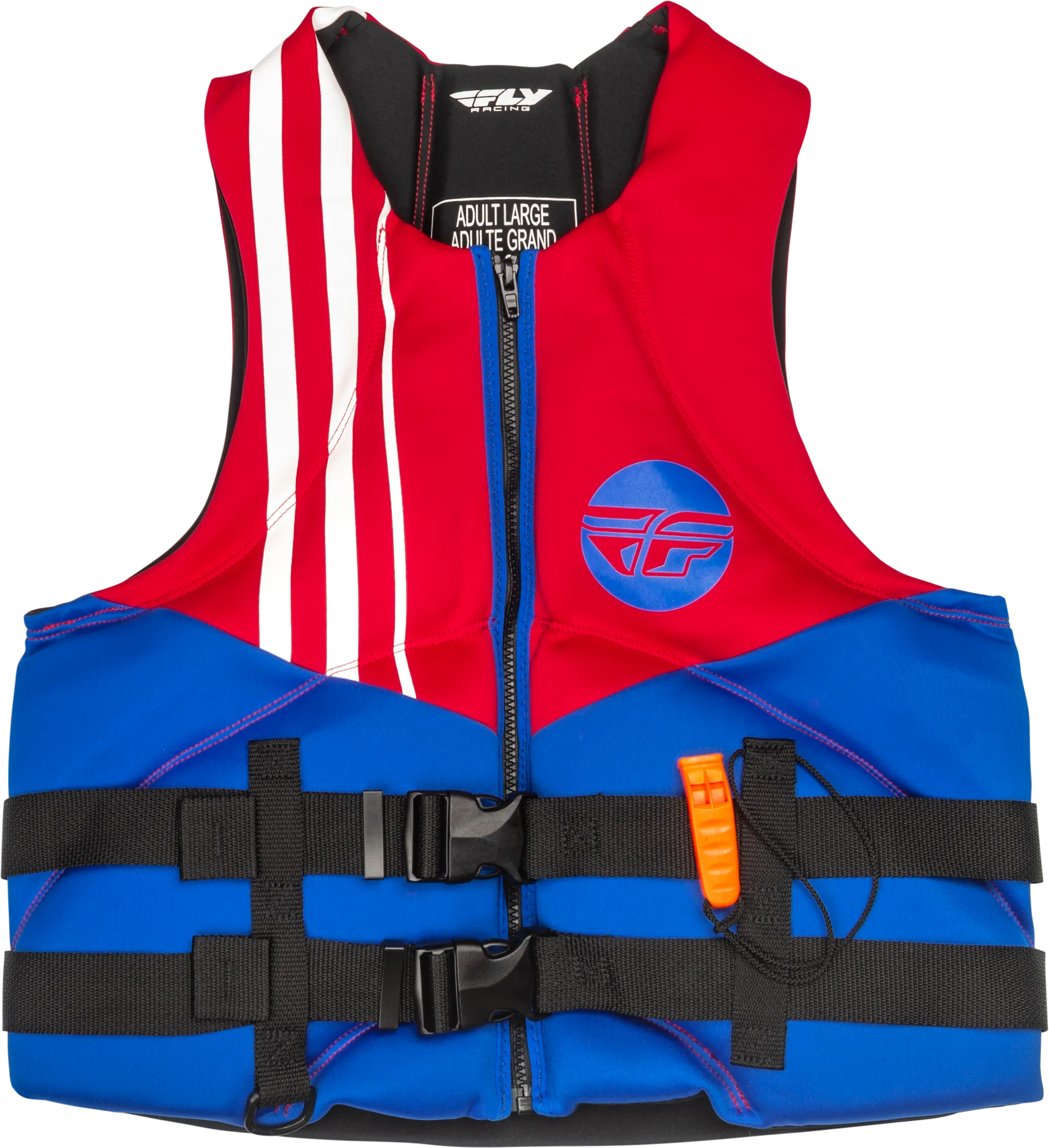 NEOPRENE FLOTATION VEST RED/WHITE/BLUE 3X