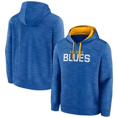 New - NHL St. Louis Blues Men's Poly Hooded Sweatshirt - M