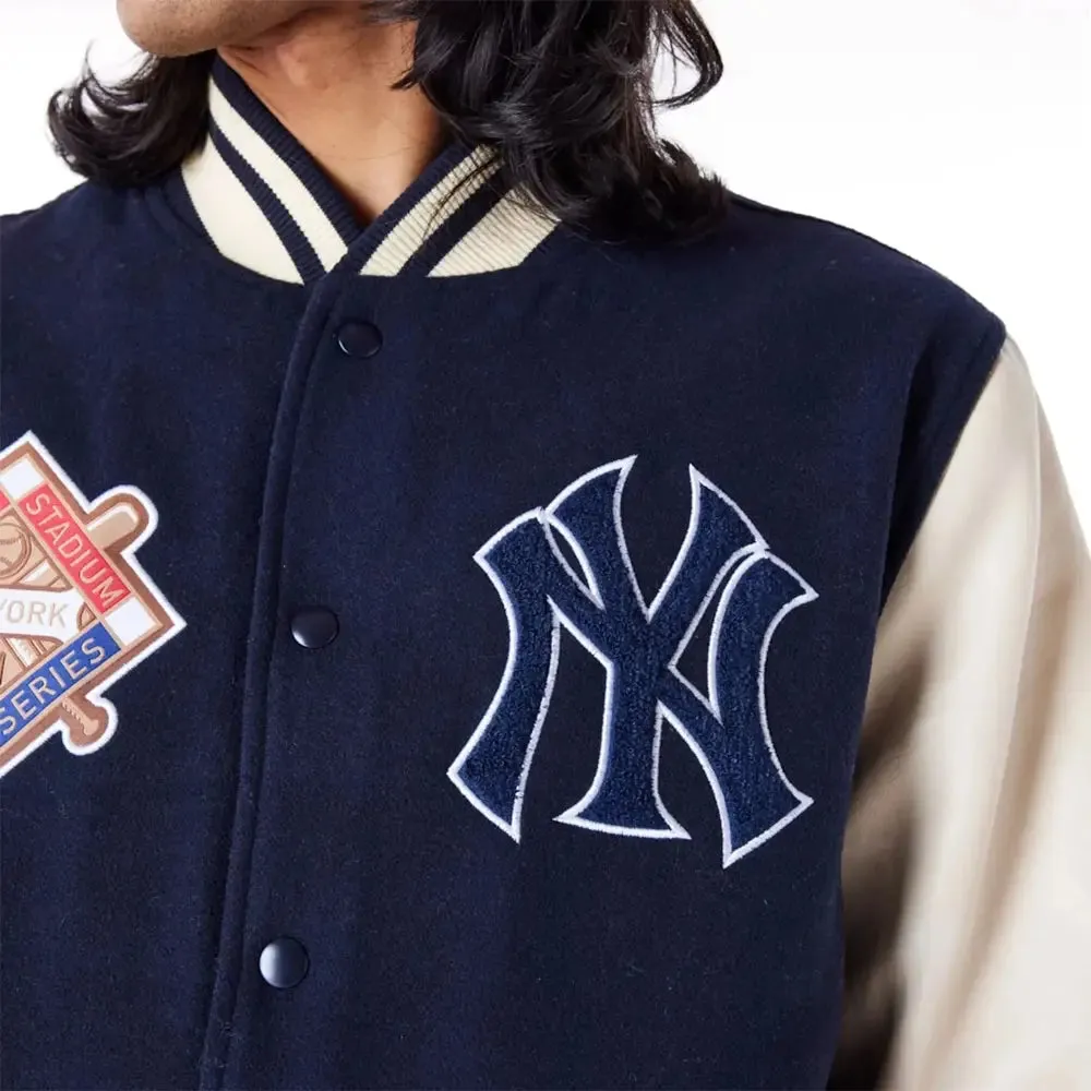 New York Yankees Mlb Patch Navy Varsity Jacket