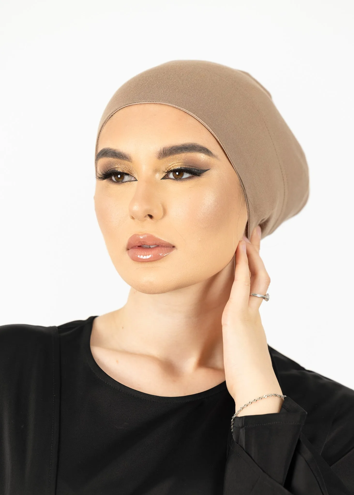 Non Slip Open Cap - Shades of Brown