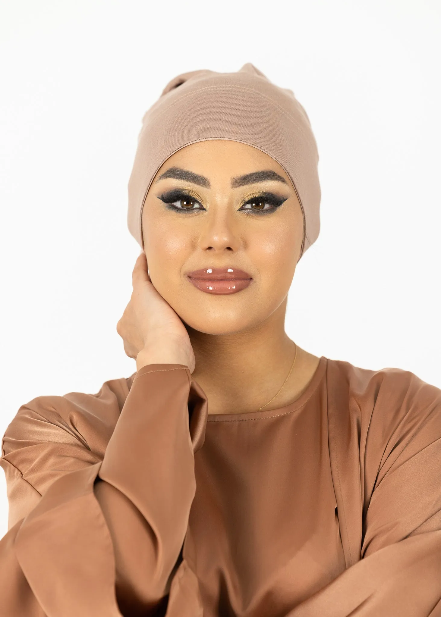 Non Slip Open Cap - Shades of Brown