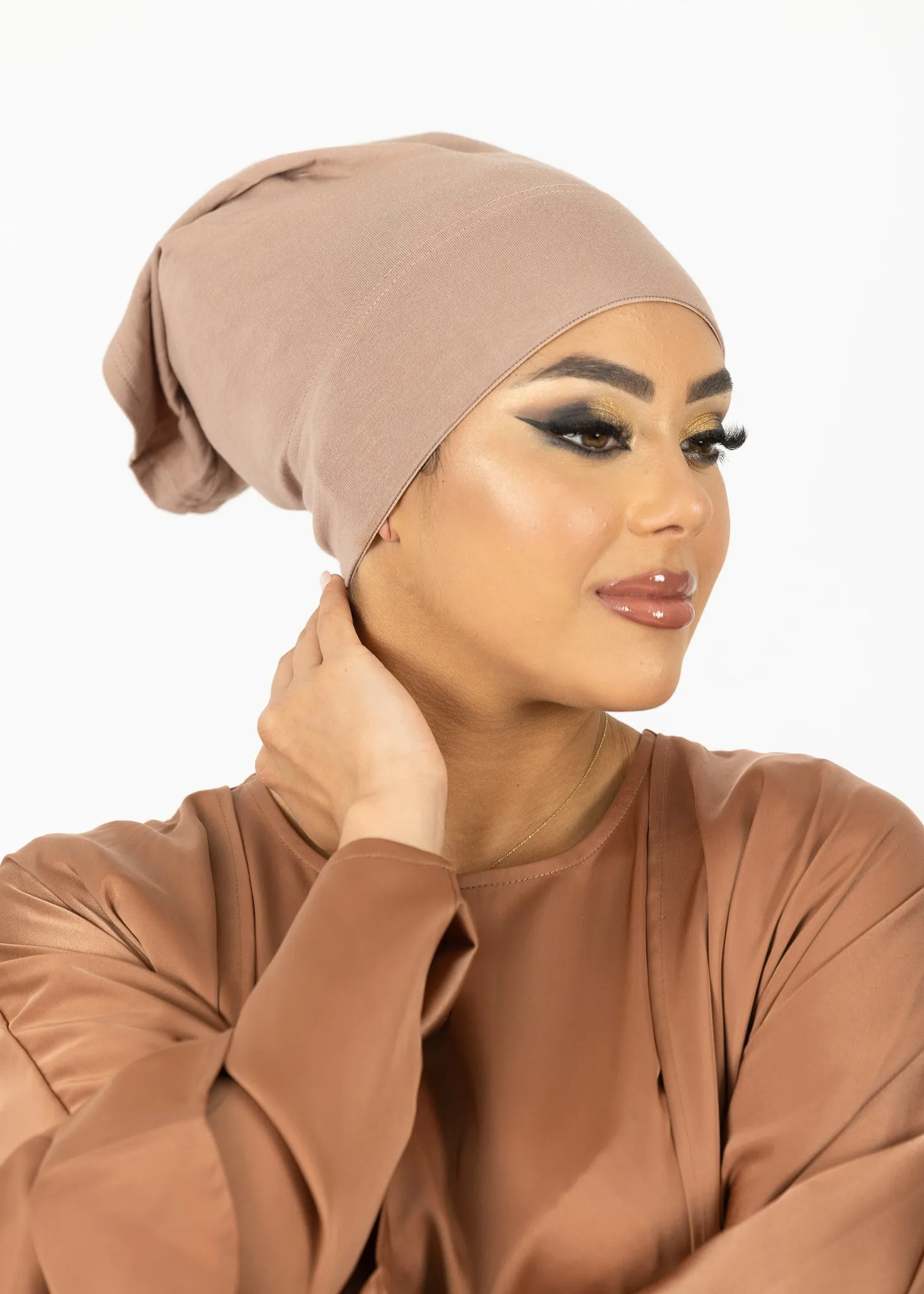 Non Slip Open Cap - Shades of Brown