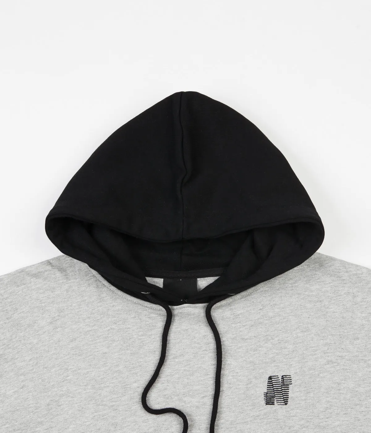 North N Logo 2 Tone Hoodie - Grey / Black