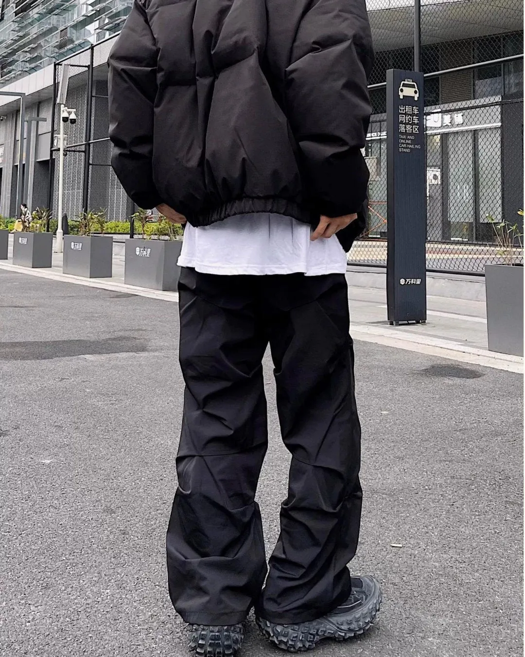 Nylon Easy Cargo Pants BKL0006