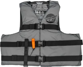 NYLON FLOTATION VEST GREY/BLACK 2X