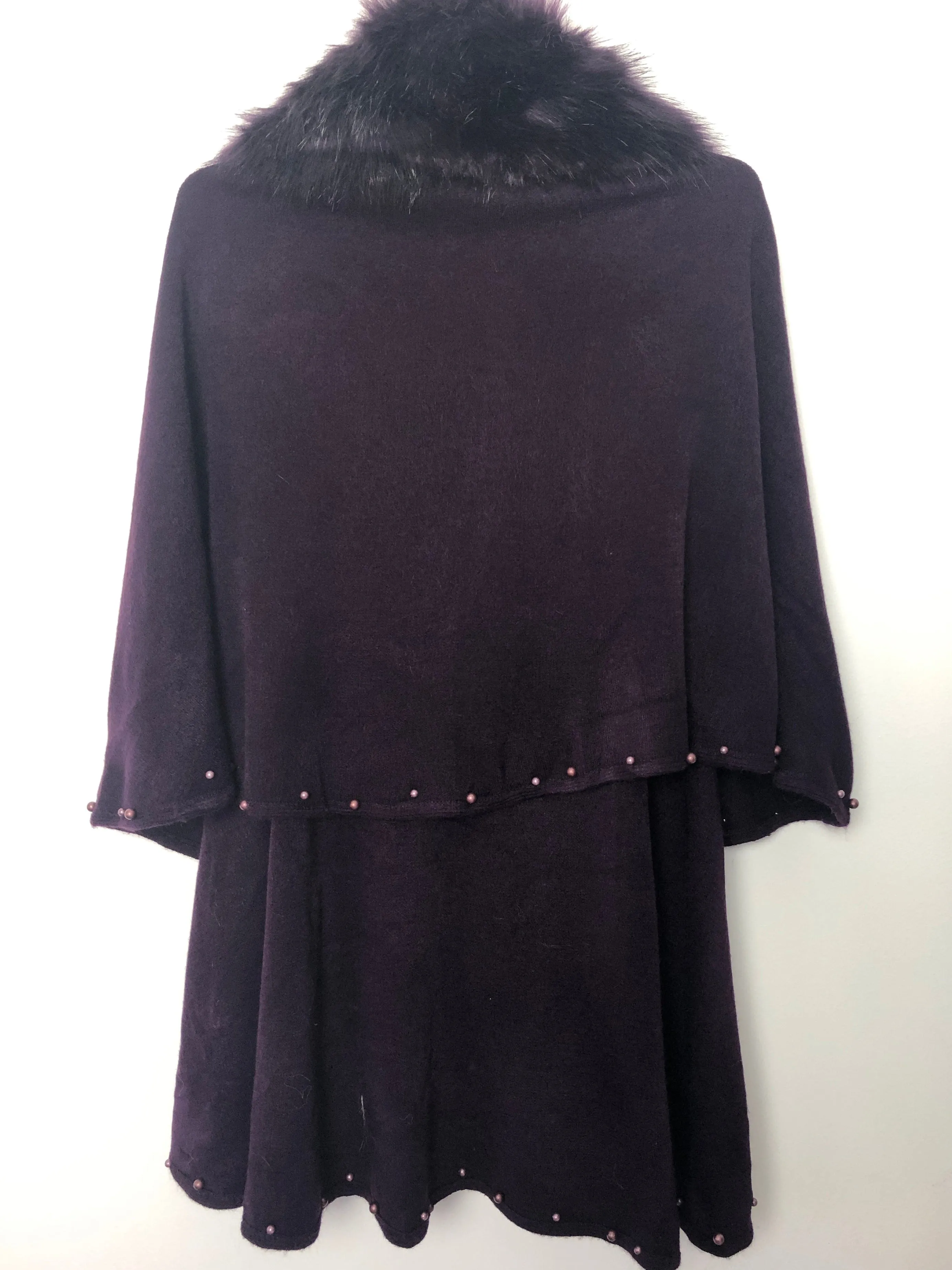 Omnia Purple Shawl Cardigan