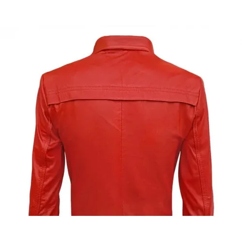 Once Upon A Time Emma Swan Red Leather Jacket