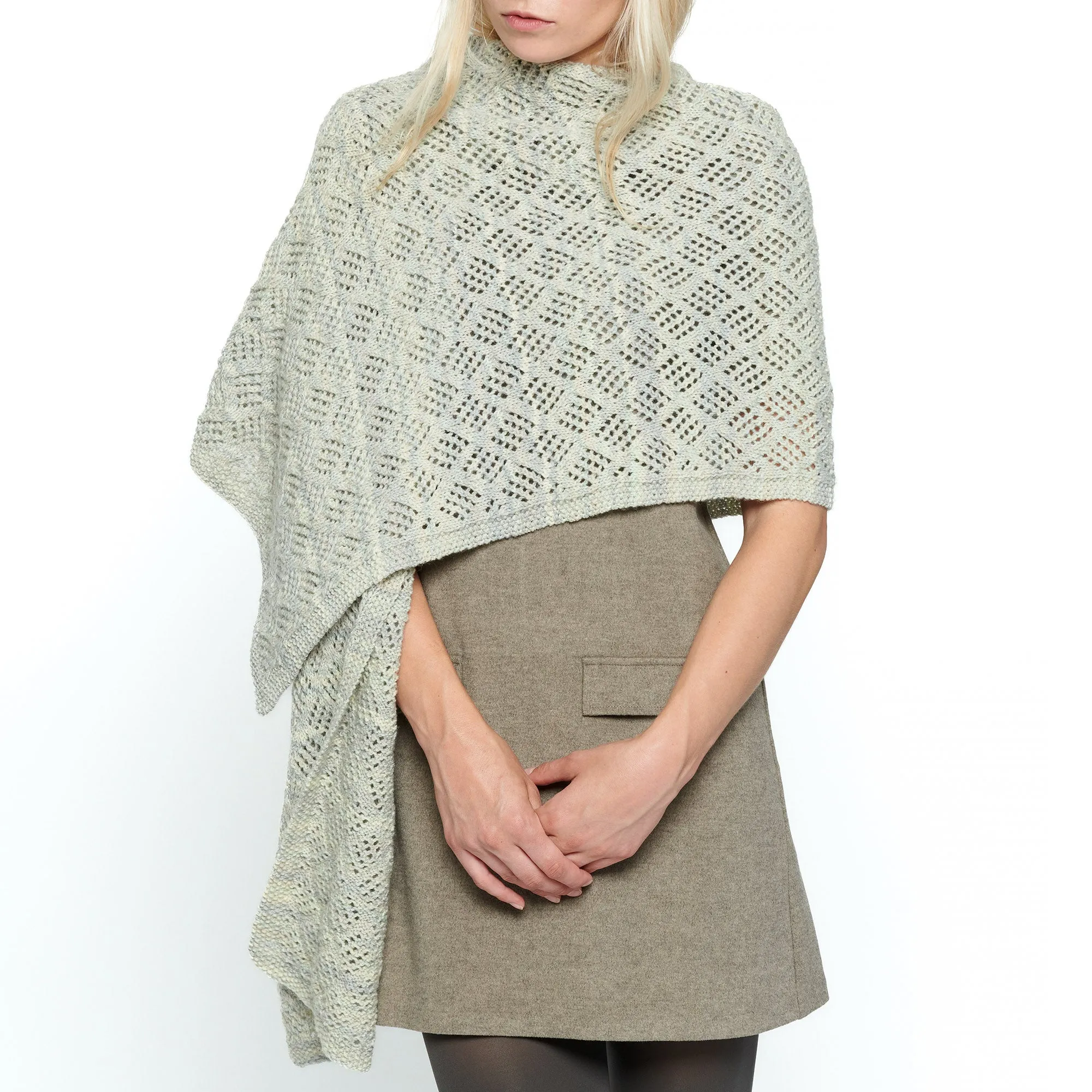 Patons Diamond Lattice Lace Knit Wrap