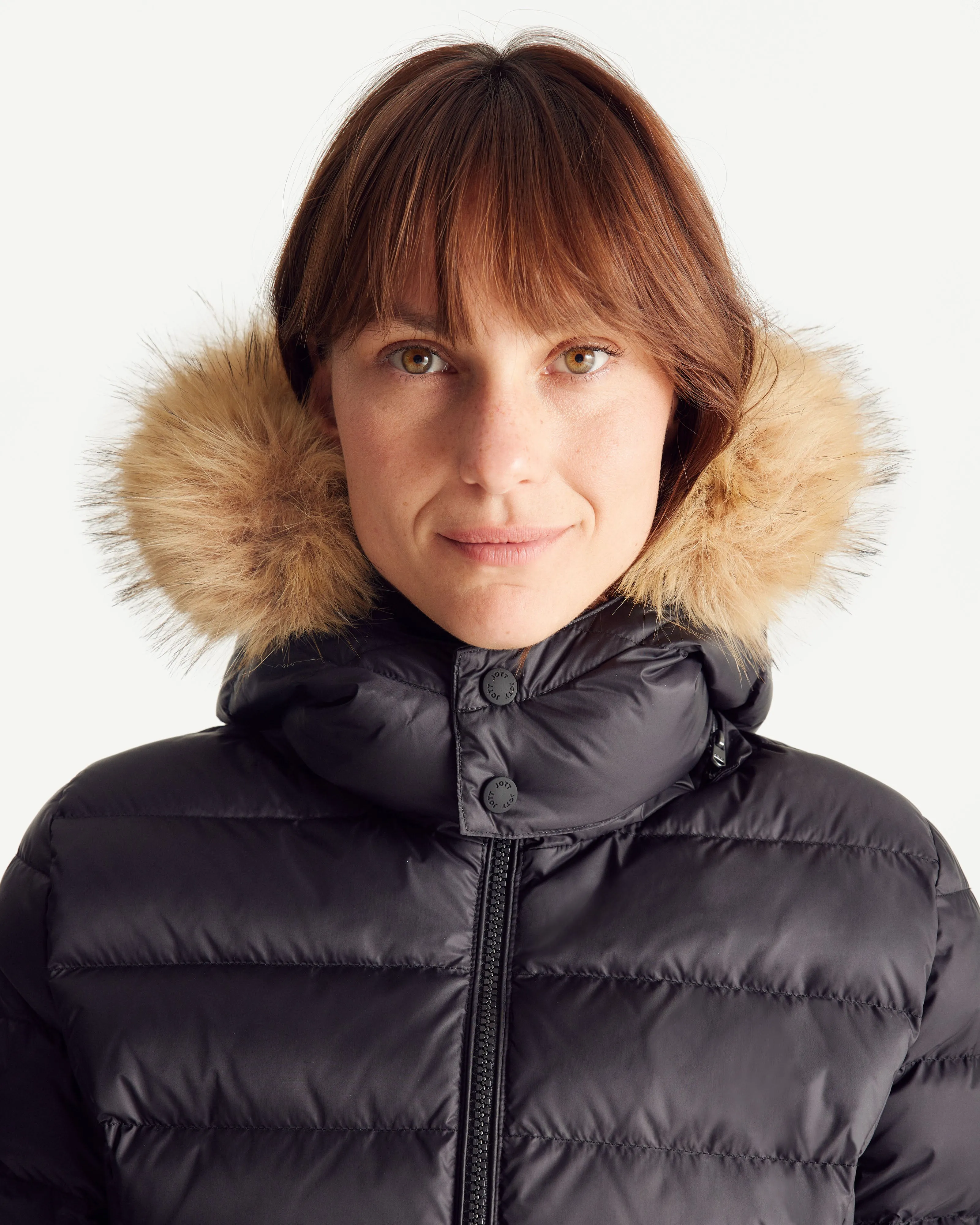 Perle Extreme Cold mid-length down jacket Black