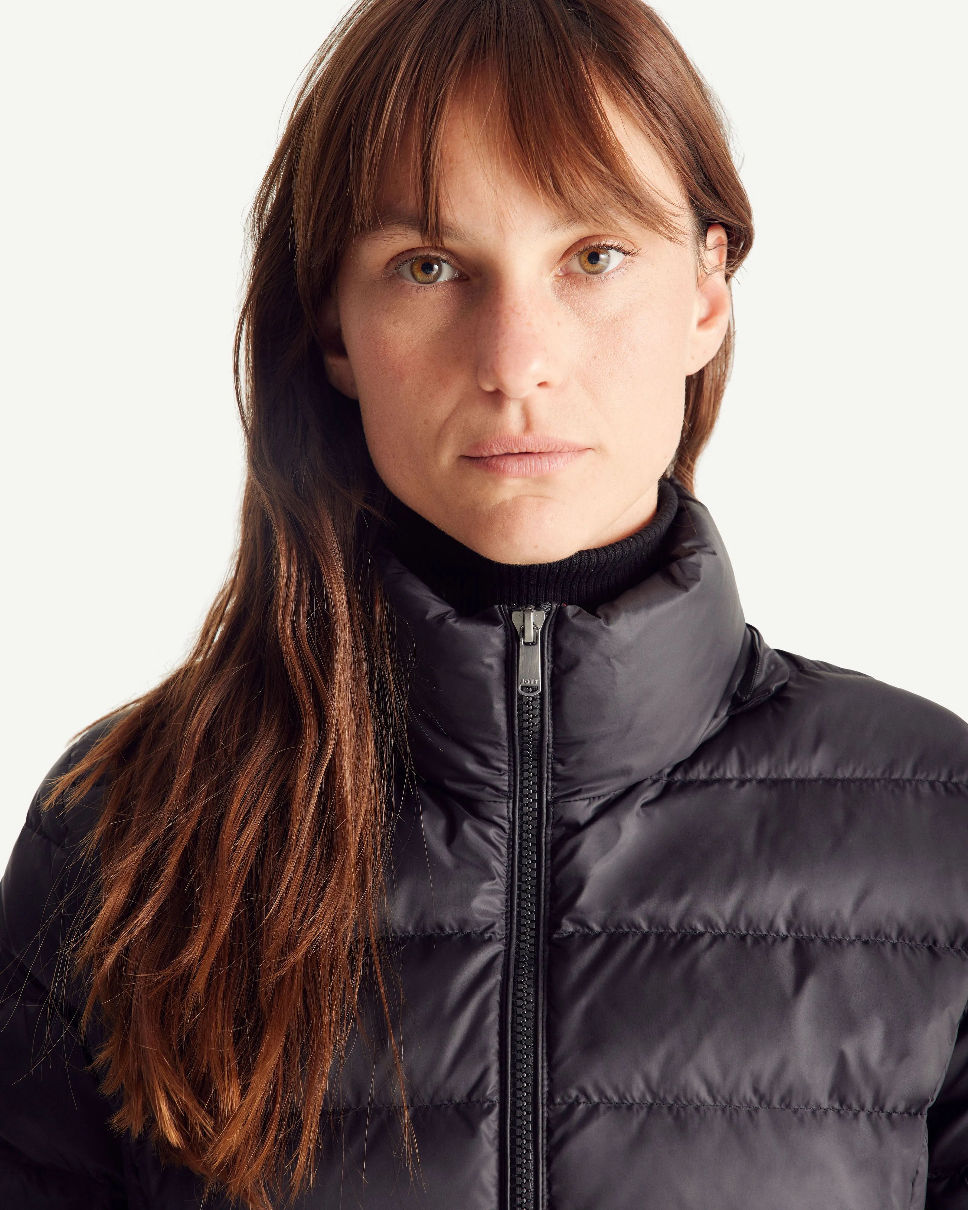 Perle Extreme Cold mid-length down jacket Black