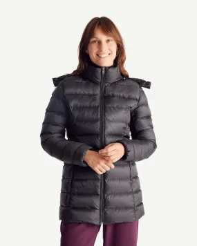 Perle Extreme Cold mid-length down jacket Black