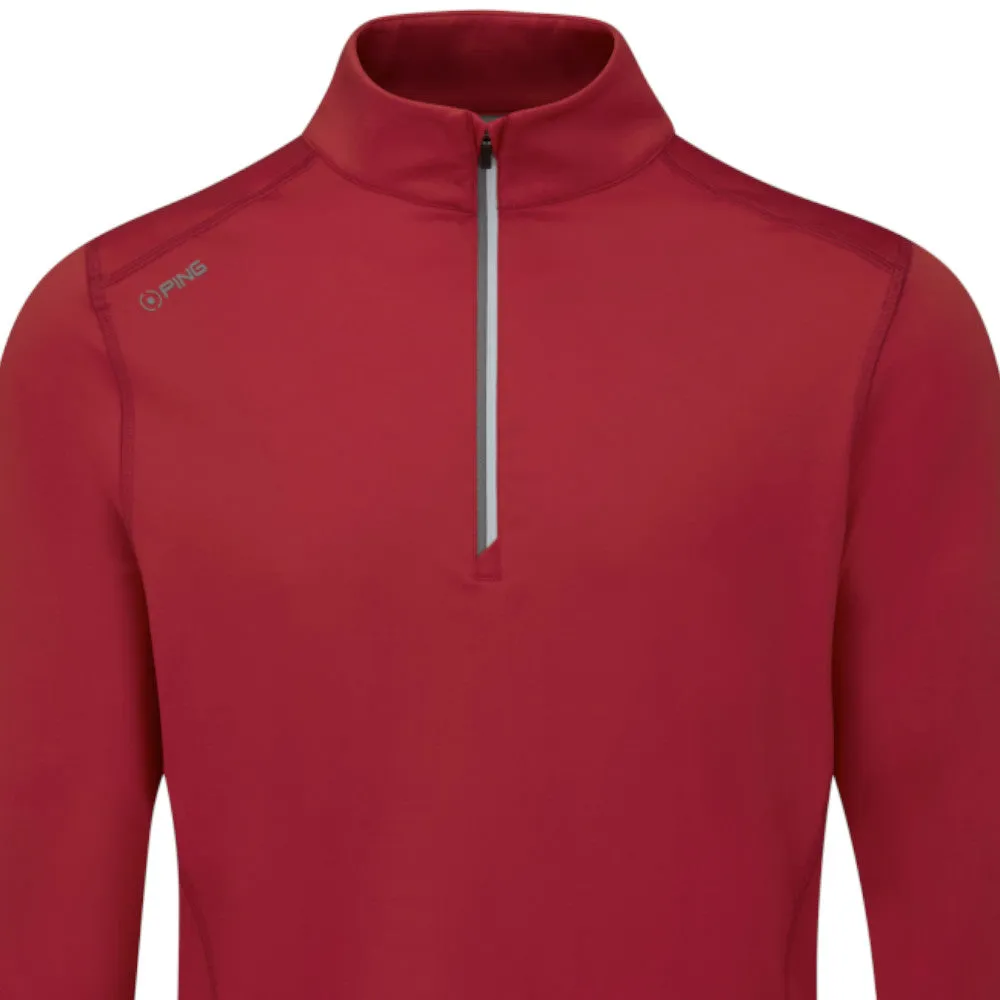 Ping Latham 1/2 Zip Pullover - Rich Red