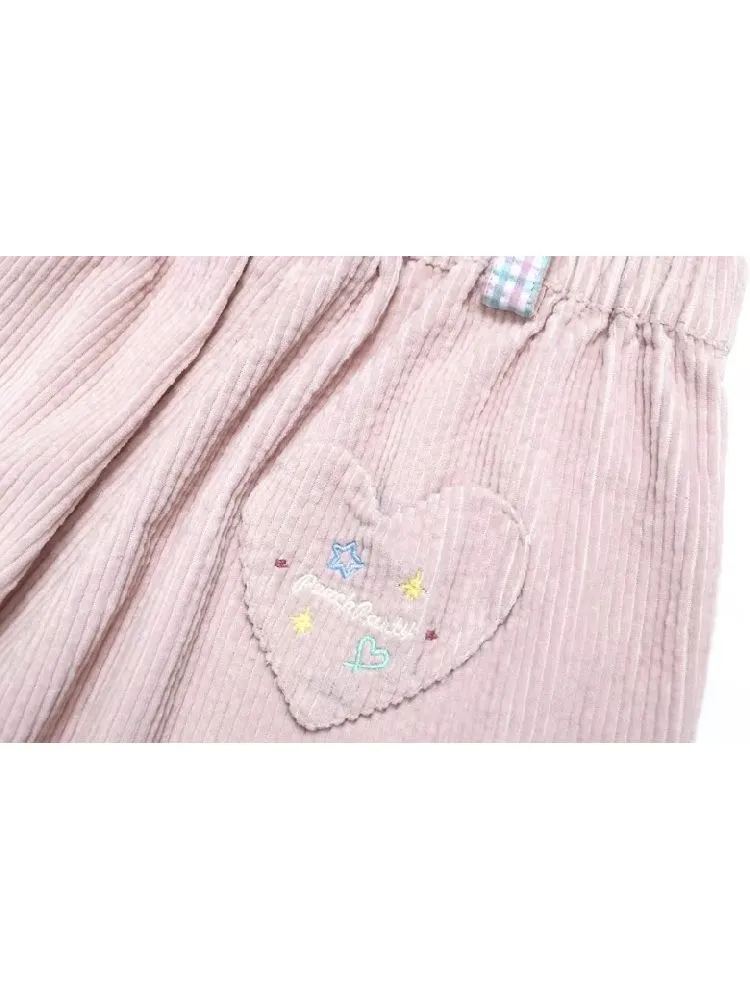 Pink corduroy pants【s0000005276】