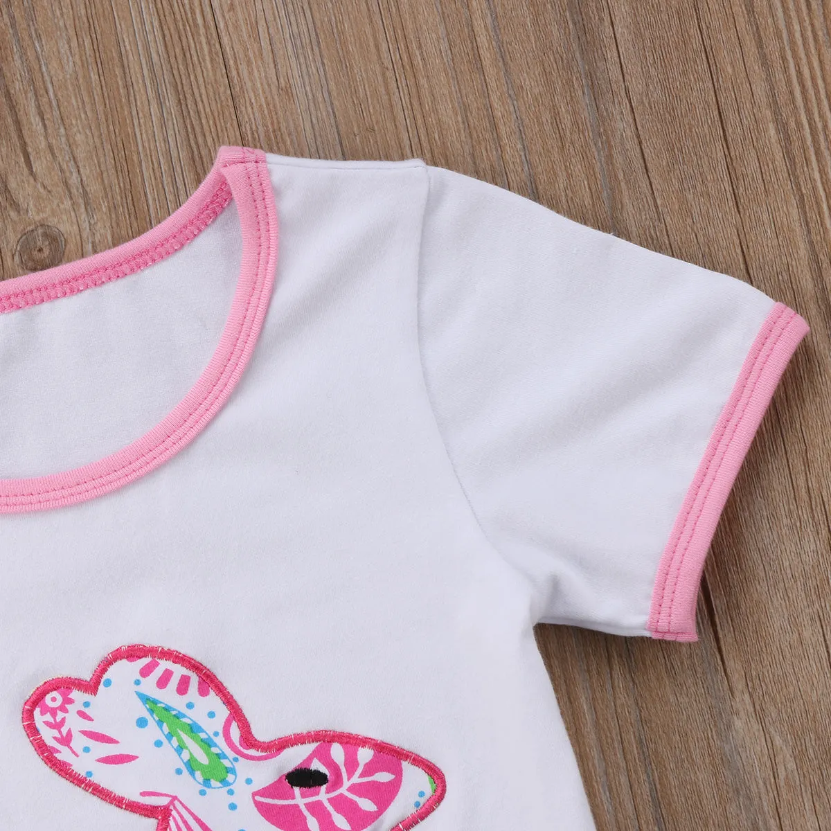 Pink Paisley Bunny Set