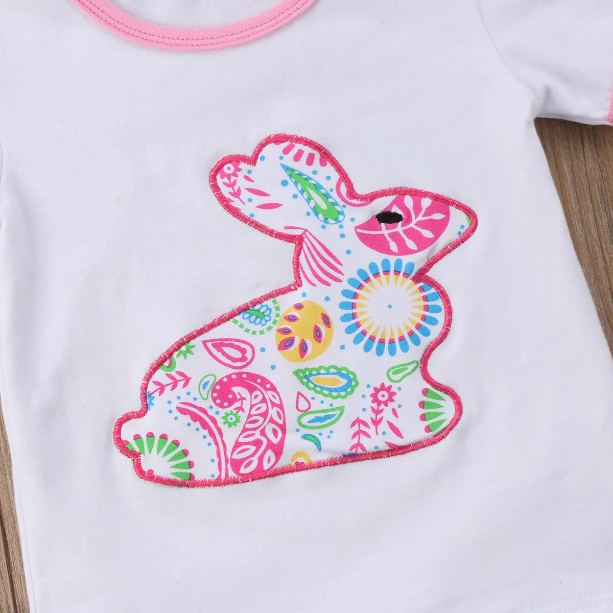 Pink Paisley Bunny Set