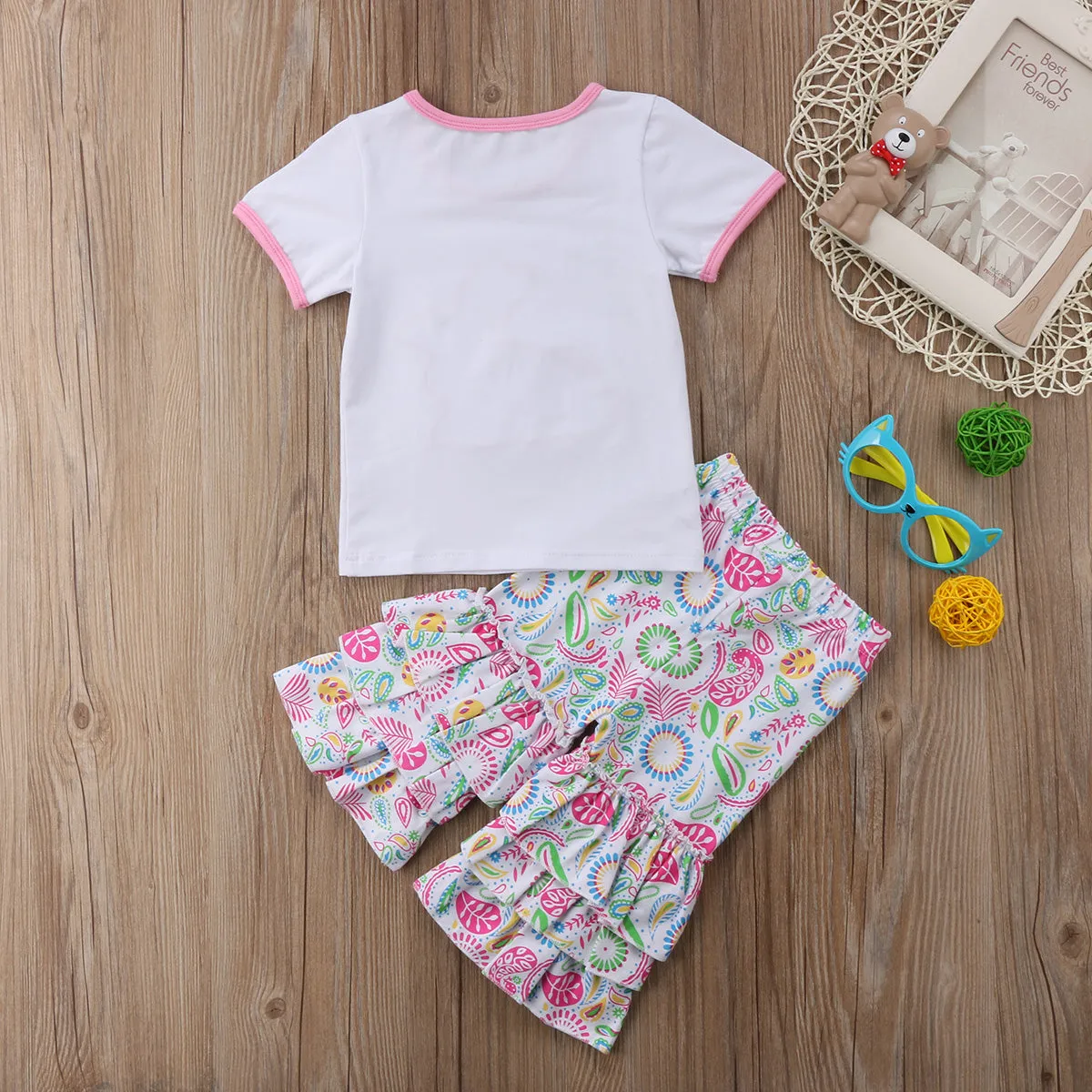 Pink Paisley Bunny Set